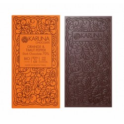 ORGANIC DARK CHOCOLATE 70% ORANGE & TIMUT PEPPER